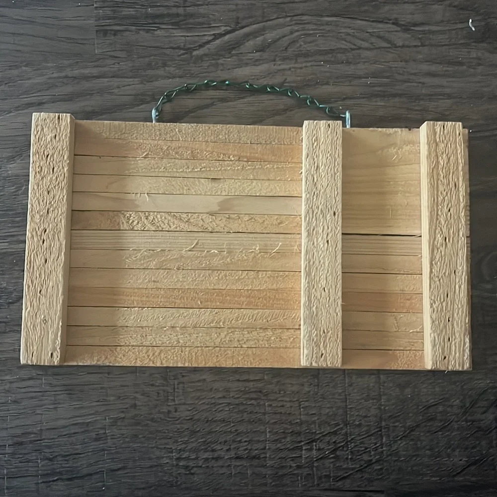 Hand Crafted wooden flag